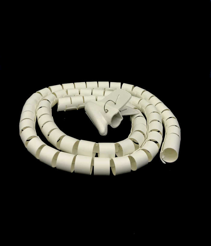 Spiral Wrap (Flame Retardant) WT-5041-25x1.5m White, OD: 25mm, 1.5m/pack